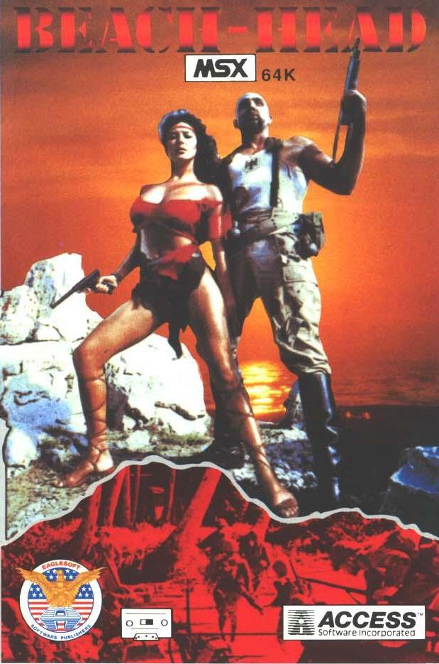 Beach Head box art for MSX